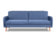 Энн трёхместный диван-релакс Велюр Priority 795 (синий) арт. 4673739700112