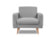 Верден кресло-релакс Рогожка UNO Silver арт. 4673739701652