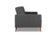 Берус трёхместный диван-релакс Рогожка UNO (Grey + кант Silver) арт. 4673739701102