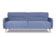 Хюгге трёхместный диван-релакс Велюр Priority 977 (серо-голубой) арт. 4673739700204