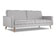 Берус трёхместный диван-релакс Рогожка UNO (Silver + кант Grey) арт. 4673739701119