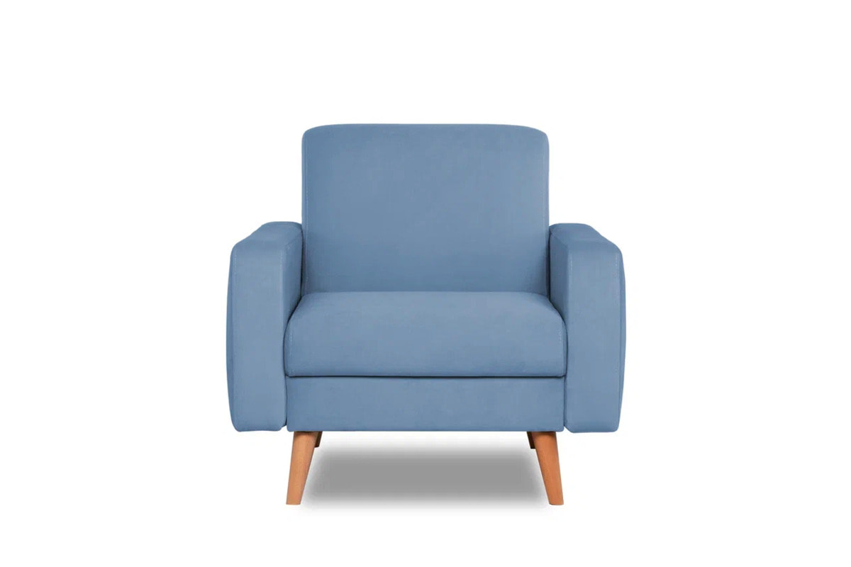 Купить верден кресло-релакс велюр priority 977 (серо-голубой) арт. 4673739700945 | Finsoffa