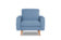 Верден кресло-релакс Велюр Priority 977 (серо-голубой) арт. 4673739700945