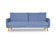 Наттен трёхместный диван-релакс Велюр Priority 795 (синий) арт. 4673739700273