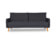 Наттен трёхместный диван-релакс Велюр Priority 999 (графит) арт. 4673739700266