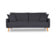 Наттен трёхместный диван-релакс Велюр Priority 999 (графит) арт. 4673739700266