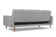 Берус трёхместный диван-релакс Рогожка UNO (Silver + кант Grey) арт. 4673739701119