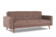Паэн трёхместный диван-релакс Велюр Formula 225 (коричневый) арт. 4673739700358