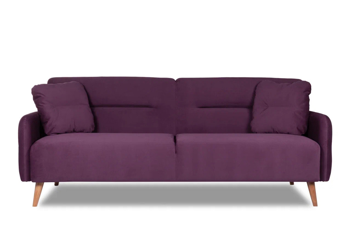 Хюгге трёхместный диван-релакс Велюр Priority 835 (винный) арт. 4673739700211