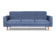 Паэн трёхместный диван-релакс Велюр Priority 795 (синий) арт. 4673739700334