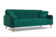 Хюгге трёхместный диван-релакс Велюр Formula 668 (зеленый) арт. 4673739700174